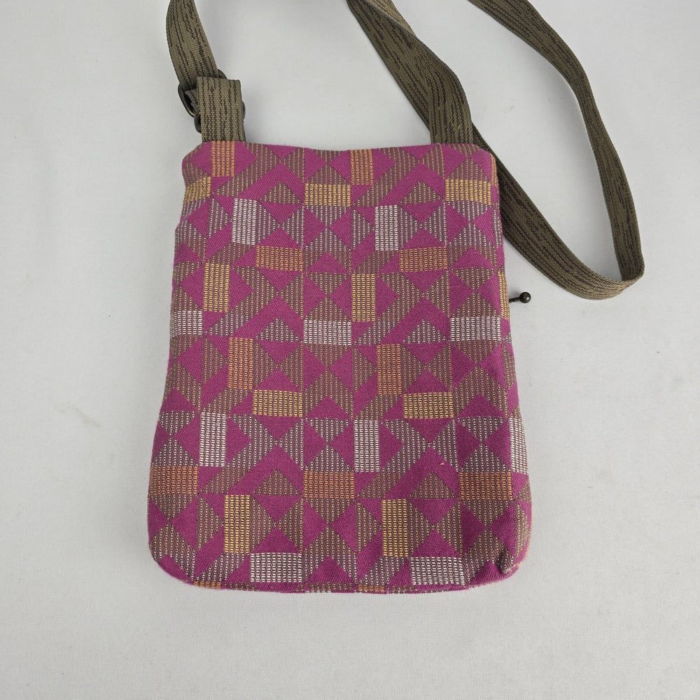 Maruca Handmade in Colorado Pink Geometric Crossbody Bag