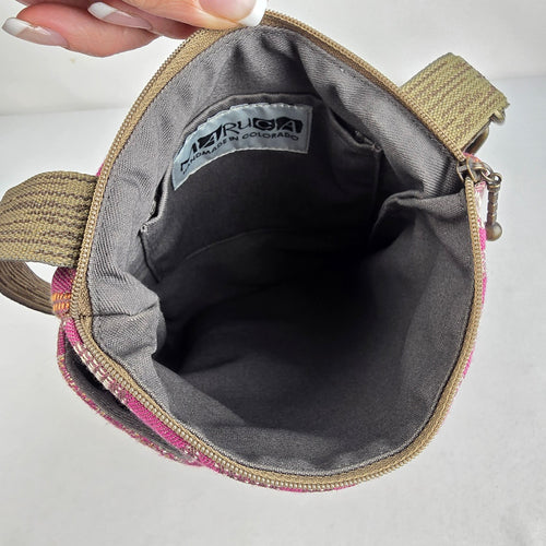 Maruca Handmade in Colorado Pink Geometric Crossbody Bag