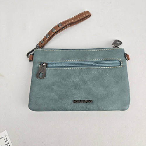 Montana West Turquoise Western Wristlet Crossbody Bag