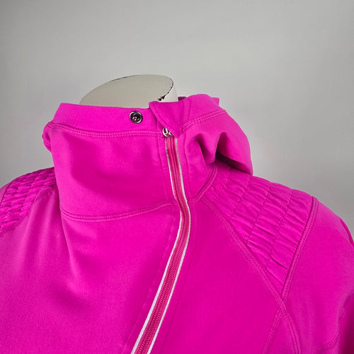 Lululemon Run For It Hot Pink Half-Zip Hoodie Size 8