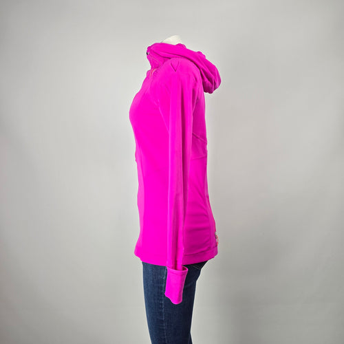 Lululemon Run For It Hot Pink Half-Zip Hoodie Size 8