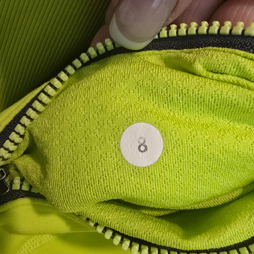 Lululemon Run For It Pullover Hoodie Neon Yellow Size 8