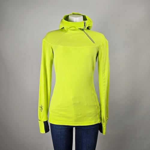 Lululemon Run For It Pullover Hoodie Neon Yellow Size 8