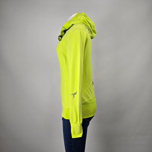 Lululemon Run For It Pullover Hoodie Neon Yellow Size 8