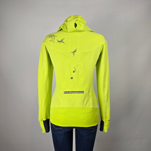 Lululemon Run For It Pullover Hoodie Neon Yellow Size 8
