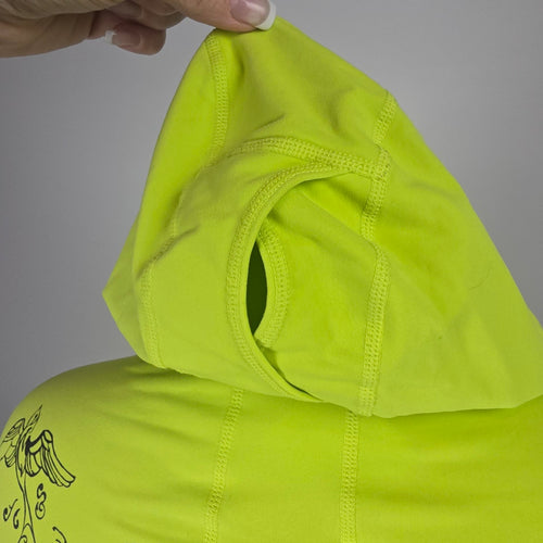 Lululemon Run For It Pullover Hoodie Neon Yellow Size 8
