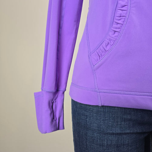 Lululemon Run For It Pullover Hoodie Size 6 Purple