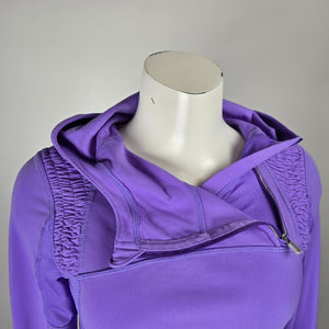 Lululemon Run For It Birds In Flight Pullover Hoodie Size 6 Purple