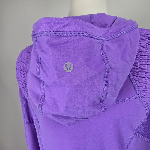 Lululemon Run For It Pullover Hoodie Size 6 Purple
