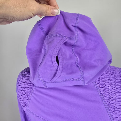 Lululemon Run For It Pullover Hoodie Size 6 Purple