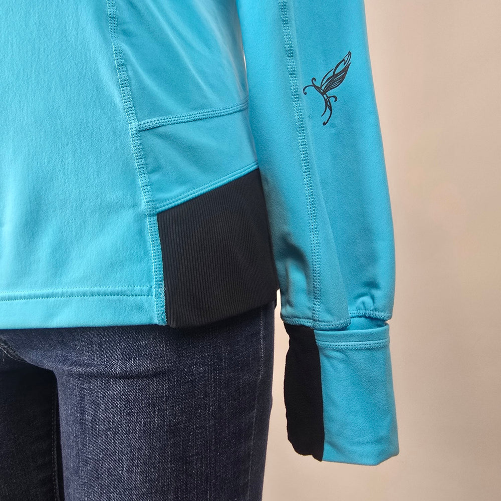 Lululemon Run For It Birds in Flight Pullover Hoodie Blue Size 8