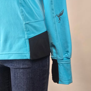 Lululemon Run For It Birds in Flight Pullover Hoodie Blue Size 8