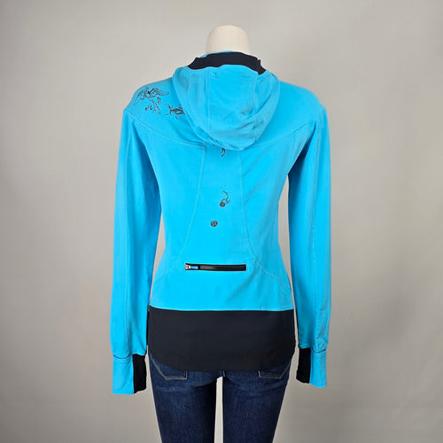 Lululemon Run For It Birds in Flight Pullover Hoodie Blue Size 8