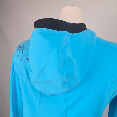 Lululemon Run For It Birds in Flight Pullover Hoodie Blue Size 8