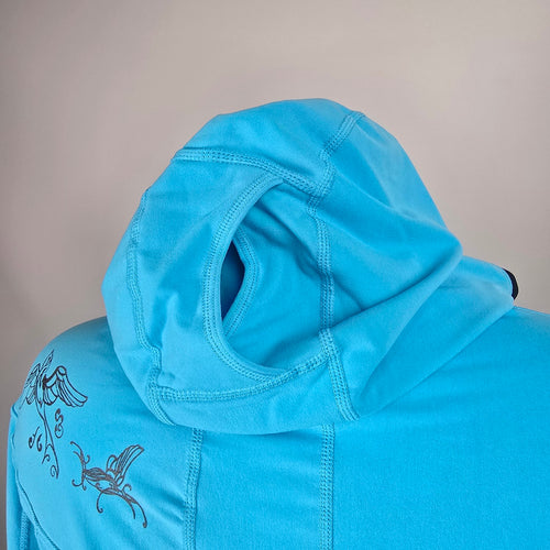 Lululemon Run For It Birds in Flight Pullover Hoodie Blue Size 8