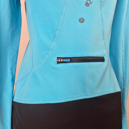 Lululemon Run For It Birds in Flight Pullover Hoodie Blue Size 8