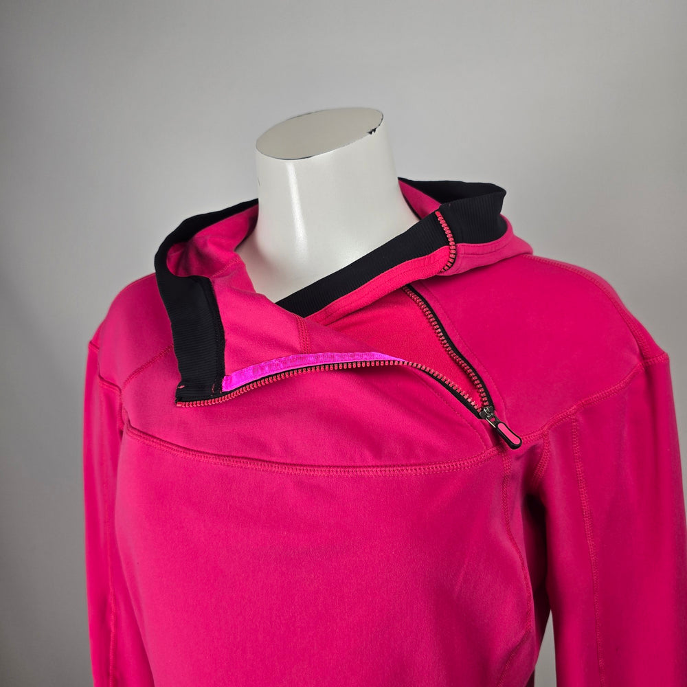 Lululemon Run For It Birds In Flight Pullover Hoodie Size 10 Pink