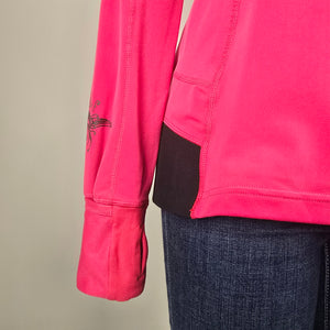 Lululemon Run For It Birds In Flight Pullover Hoodie Size 10 Pink