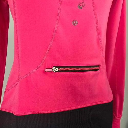 Lululemon Run For It Birds In Flight Pullover Hoodie Size 10 Pink