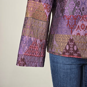 Coldwater Creek Patchwork Tapestry Blazer Jacket NWT Size 14