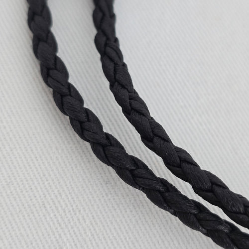 Black Celtic Knot Bolo Tie Silver Tone Western Necklace