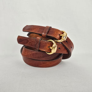 Brave Leather Brown Belt Size M/L Made in Canada