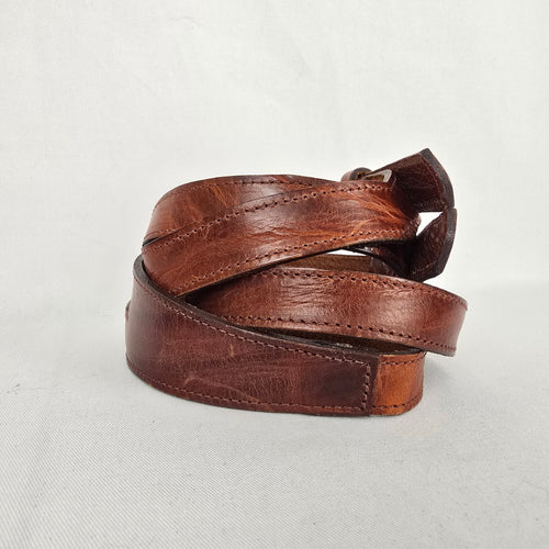 Brave Leather Brown Belt Size M/L Made in Canada