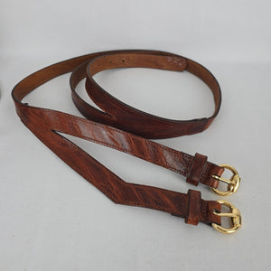 Brave Leather Brown Belt Size M/L Made in Canada