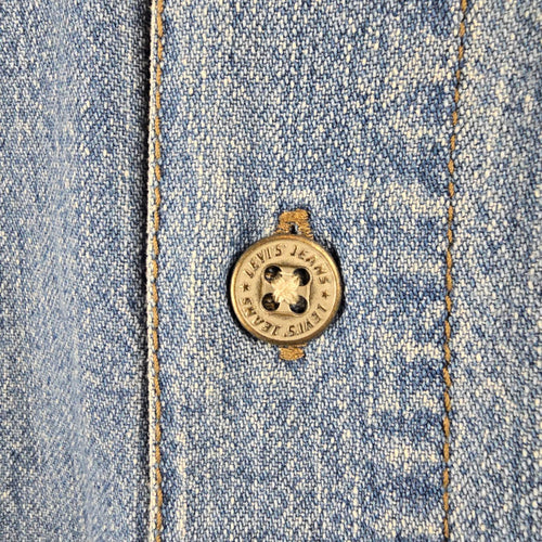 Hip Chick Design Upcycled Denim Patchwork Shirt Jacket Size L/XL