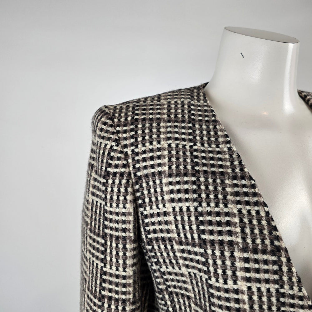 Vintage Sterling Stall Sport Petite Wool Plaid Blazer Size 8 – Made in Canada