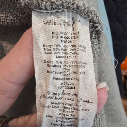 Wilfred Free Grey Zip Hooded Poncho Sweatshirt Size M – Aritzia
