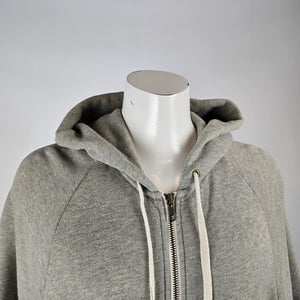 Wilfred Free Grey Zip Hooded Poncho Sweatshirt Size M – Aritzia