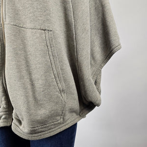 Wilfred Free Grey Zip Hooded Poncho Sweatshirt Size M – Aritzia