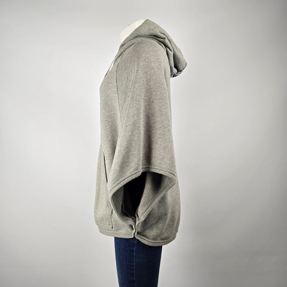Wilfred Free Grey Zip Hooded Poncho Sweatshirt Size M – Aritzia