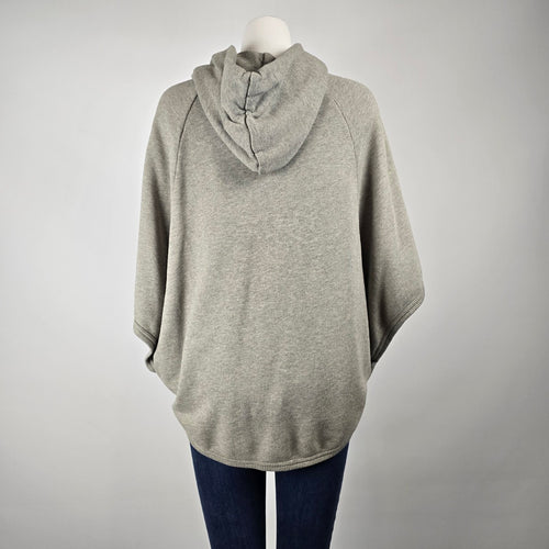Wilfred Free Grey Zip Hooded Poncho Sweatshirt Size M – Aritzia