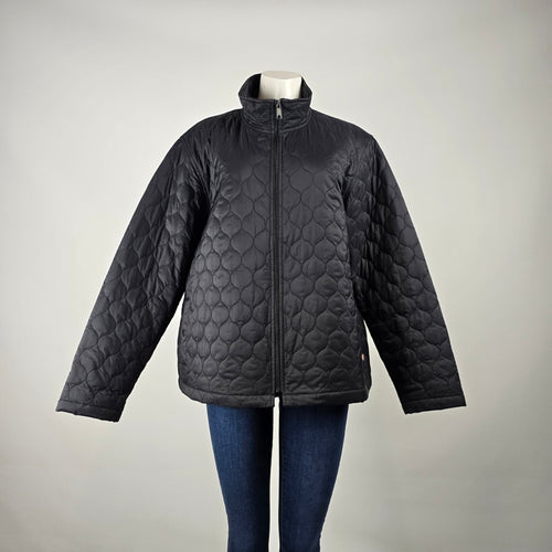 Tough Duck Black Quilted Jacket Size 2XL – Lightweight Workwear Coat