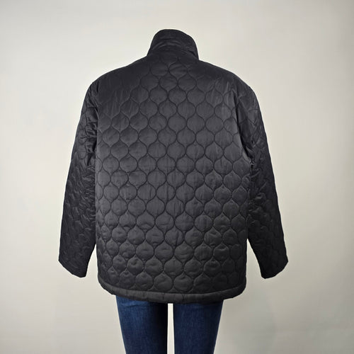 Tough Duck Black Quilted Jacket Size 2XL – Lightweight Workwear Coat