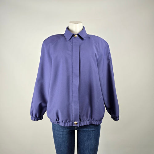 Vintage Tan Jay Purple Bomber Jacket Size M/L – Made in Canada Lightweight Jacket