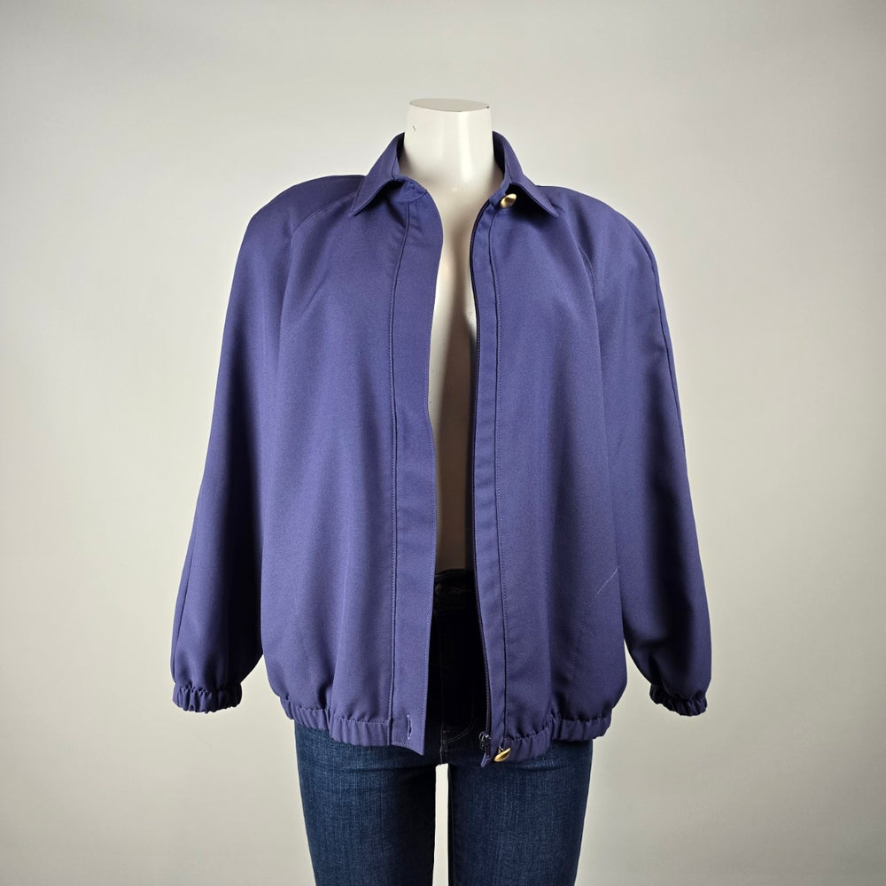 Vintage Tan Jay Purple Bomber Jacket Size M/L – Made in Canada Lightweight Jacket