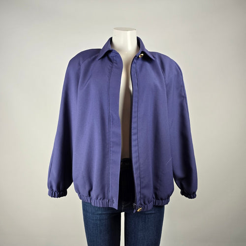 Vintage Tan Jay Purple Bomber Jacket Size M/L – Made in Canada Lightweight Jacket
