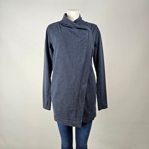 Lululemon Grey Wrap Cardigan Jacket Size 6 – Soft Open Front Layer