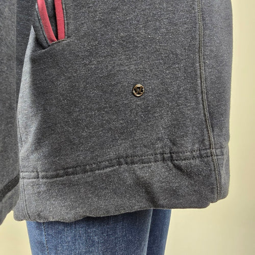 Lululemon Grey Wrap Cardigan Jacket Size 6 – Soft Open Front Layer
