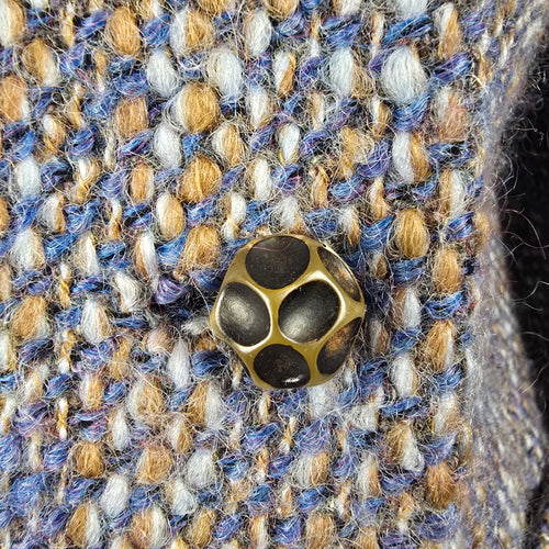 Vintage Sunnybank Tweed Jacket Made in England Size M – Blue Brown Wool Blend Coat