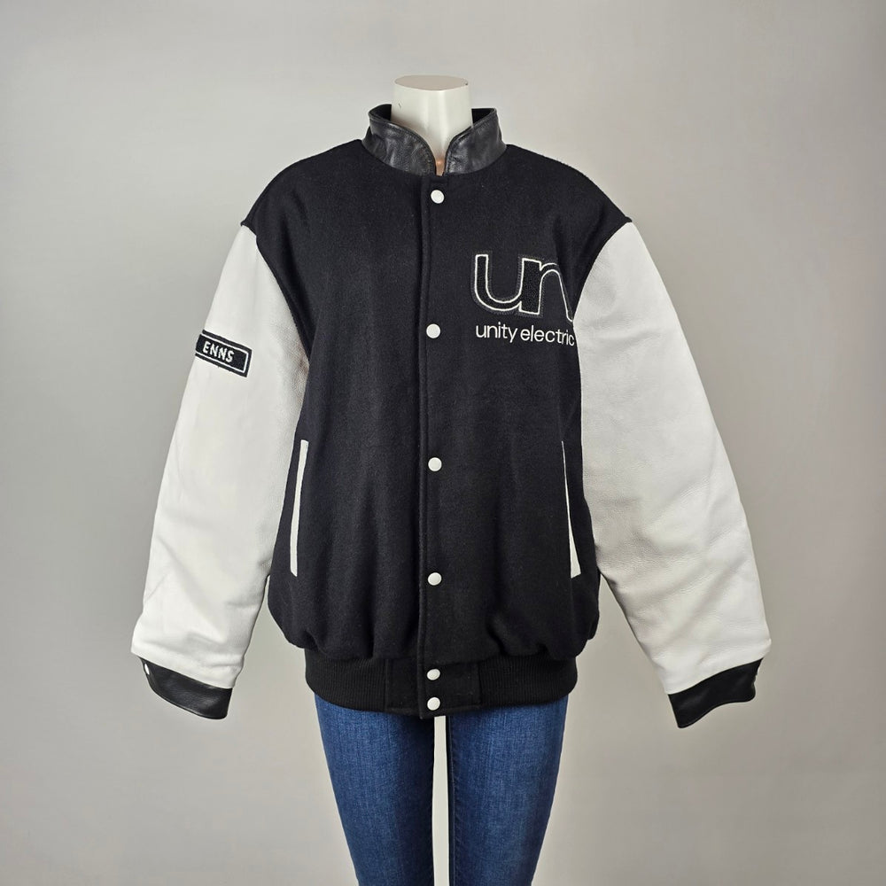 Vintage Canada Sportswear Varsity Jacket Made in Canada – Unity Electric Wool Leather Size L