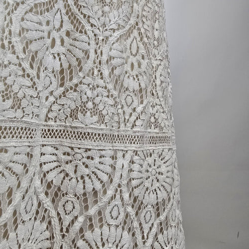 Le Papillon by Modeca "Bluebell" Boho Lace Wedding Dress Gown Size 14