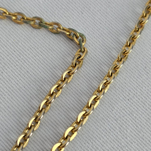Vintage Gold Tone Floral Filigree Pendant Necklace