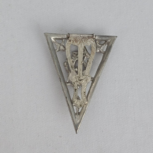 Vintage Art Deco Style Rhinestone Dress Clip Brooch