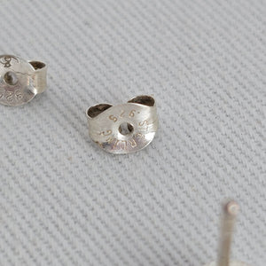 925 Sterling Silver Oval CZ Stud Earrings