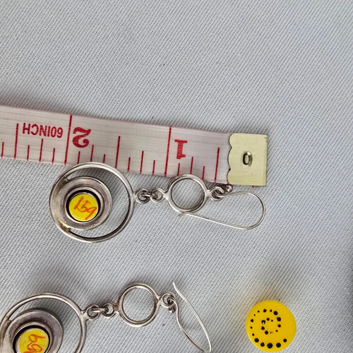 Kameleon 925 Sterling Silver Interchangeable Drop Earrings Crystal