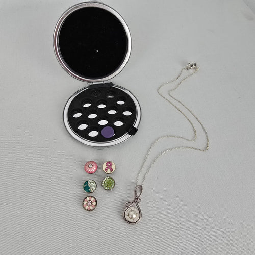 Kameleon 925 Sterling Silver Interchangeable Drop Earrings Crystal